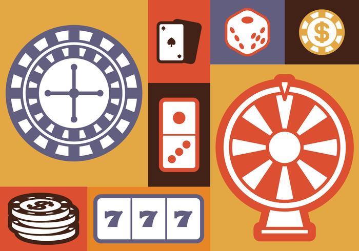 Gambling Icons Set vector