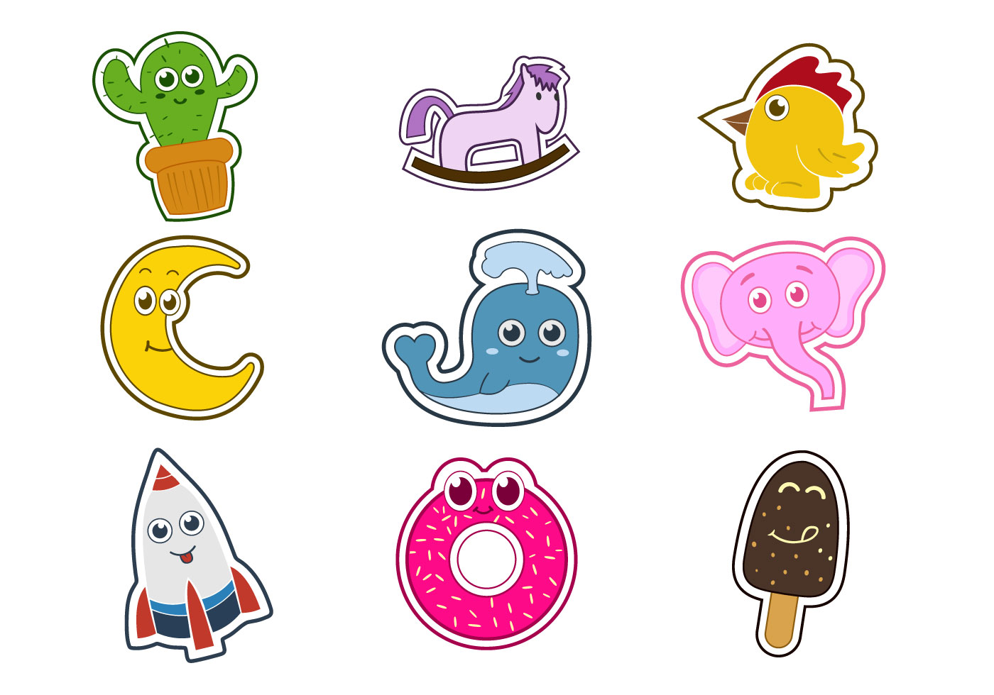 Cute Fun Fridge Character Vectors 124060 Vector Art at Vecteezy