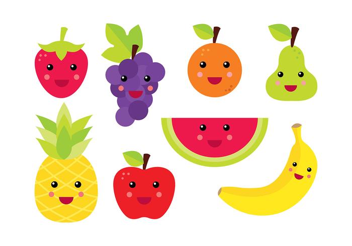 Fruit Fridge Magnet Vector Fruit Fridge Magnet Vector