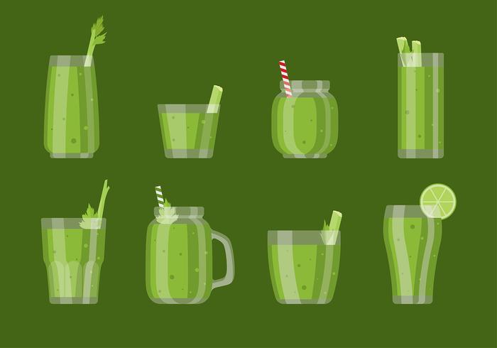 Celery Smoothie Vector