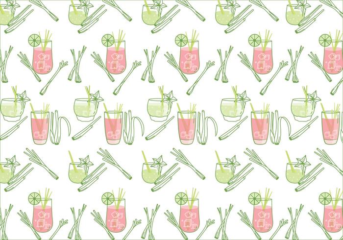 Lemongrass Pattern Vector