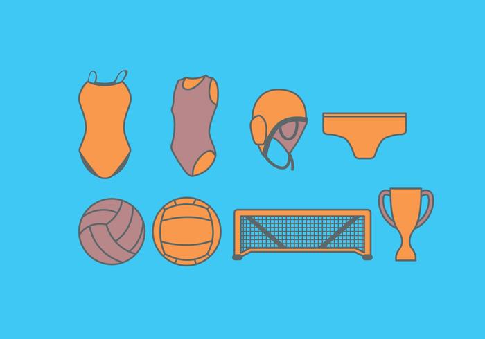 Water Polo Equipment Vector Water Polo Equipment Vector