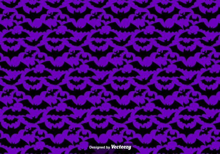 Vector Seamless Pattern Of Black Bats Silhouettes