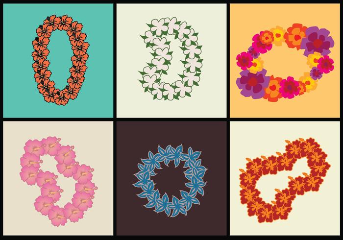 Hawaiian Lei Vector Illustrations Hawaiian Lei Vector Illustrations