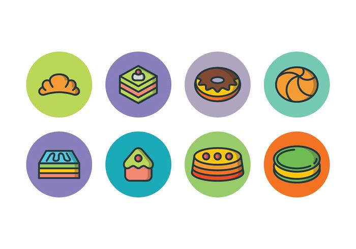 Cake Icon Set vector