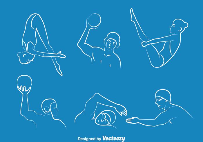 Water Sports Collection Vector Water Sports Collection Vector