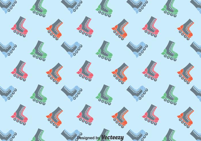 Flat Roller skaters Pattern Background Flat Roller skaters Pattern Background