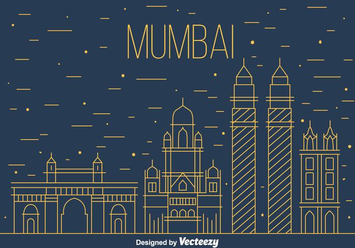 Vector de horizonte de Mumbai