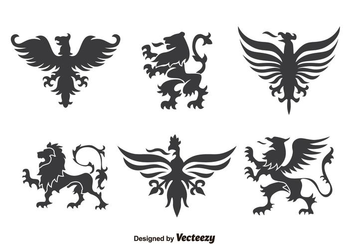 Heraldry Ornament Collection Vector