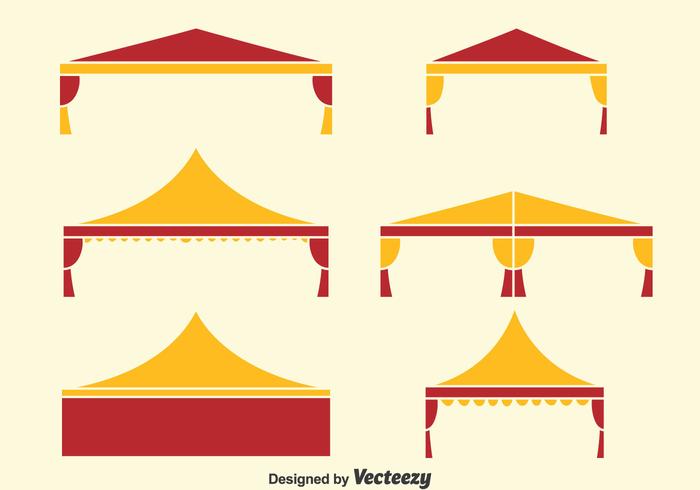 Folding Tent Collection Vector