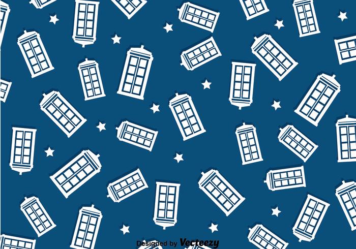 Police Box Pattern Background vector