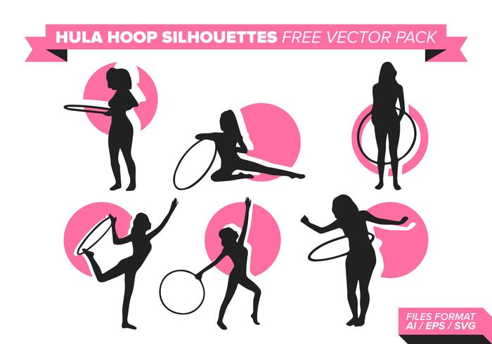 Hula Hoop Silhouettes Free Vector Pack Hula Hoop Silhouettes Free Vector Pack