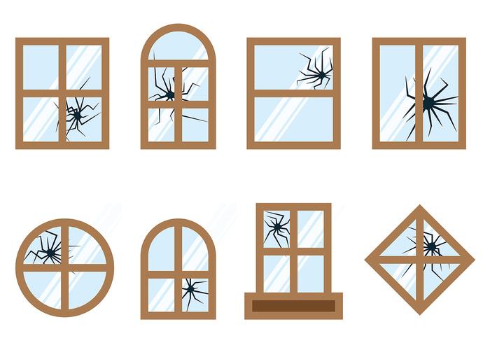 Broken Window Vector