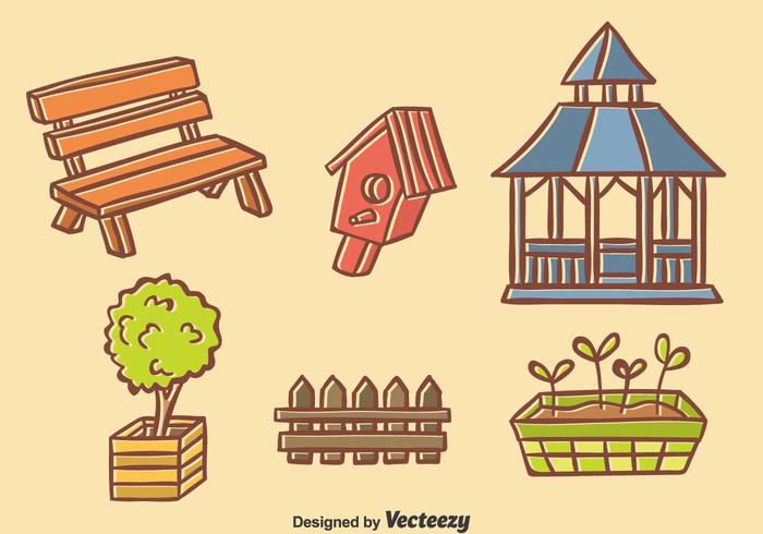 Hand Drawn Garden Element Vector