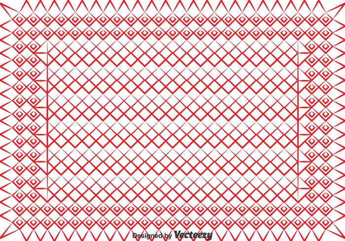 Rojo Keffiyeh Vector Patrón