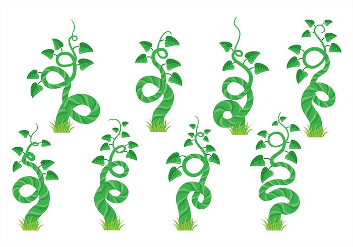 Iconos de Beanstalk vector