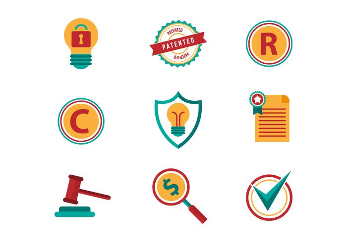 Free Patent and Copyright Vector Icons Free Patent and Copyright Vector Icons