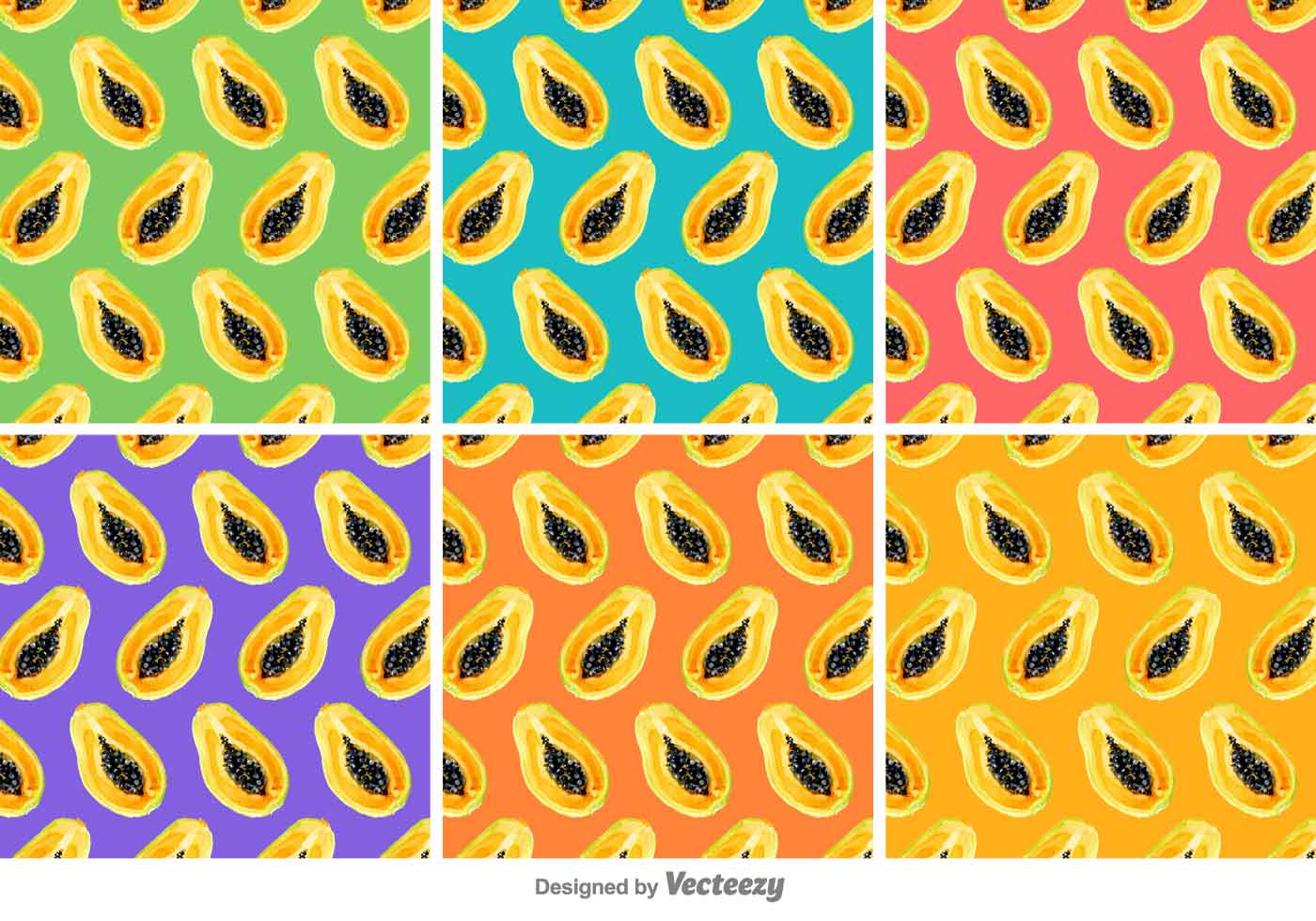 Papaya Vector Patterns 124316 Vector Art at Vecteezy