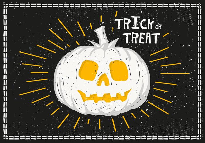 Bright Halloween Pumpkin Vector Illustration