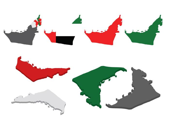 Free UAE Map Vector