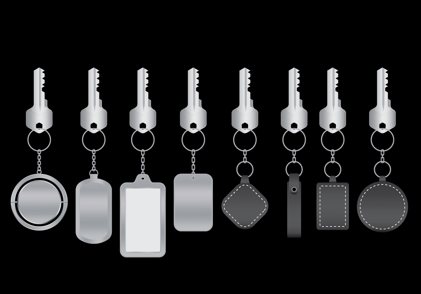 Download Keychains Vector Pack 124378 Vector Art at Vecteezy