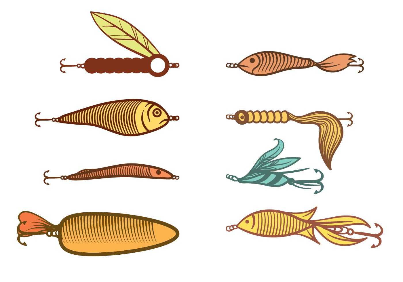 Download Free Fishing Lure Vector - Download Free Vectors, Clipart ...