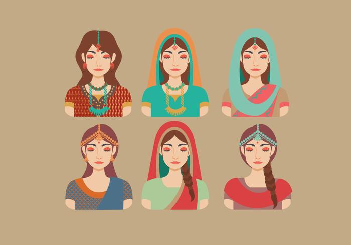 Indian Women Vector Indian Women Vector