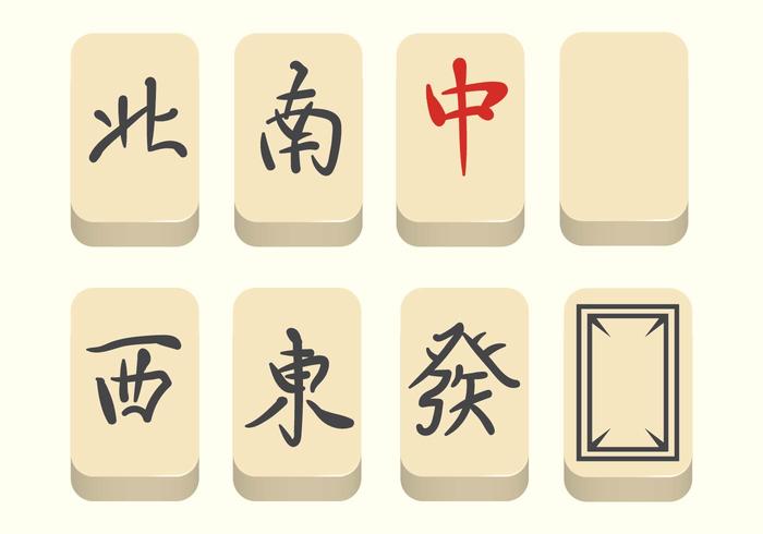 Vector libre de Mahjong