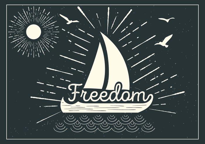 Free Ship Vector  Typography