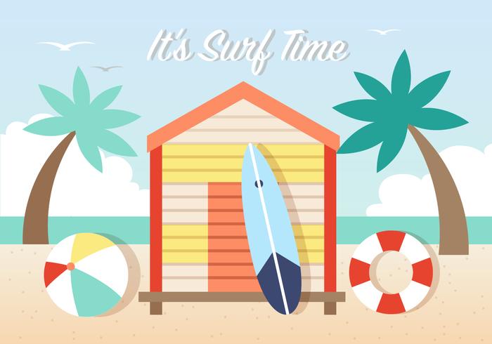 Surfing Vector Background