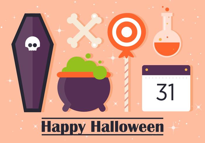 Free Flat Halloween Vector Elements