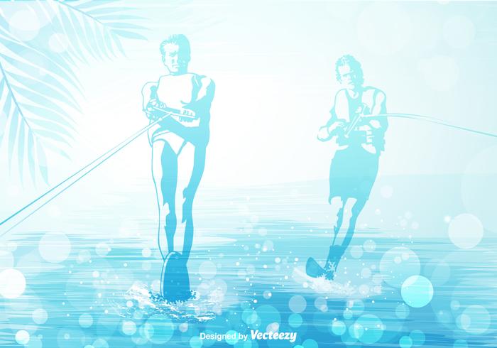 Free Wakeboarding Vector Illustration