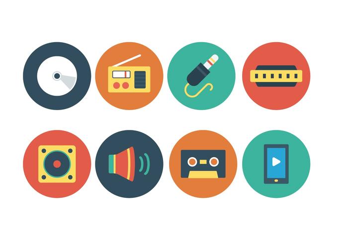 Free Music Icon Set vector