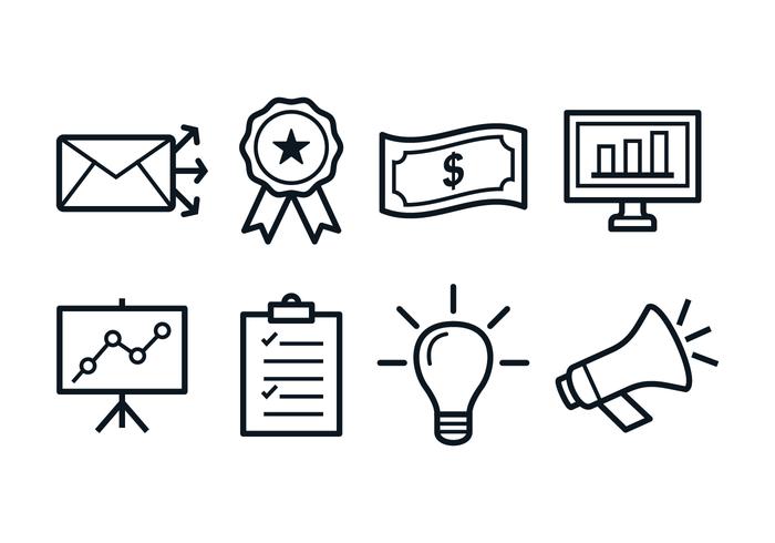 Free Marketing Icons vector