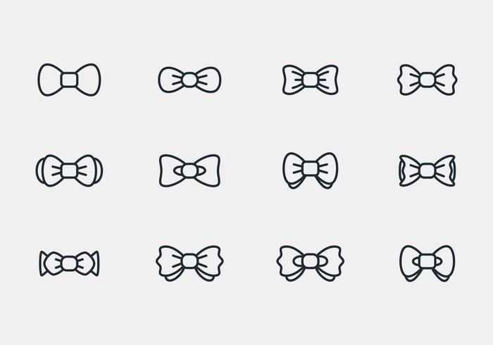 Bow Ties Icon Vectors Bow Ties Icon Vectors
