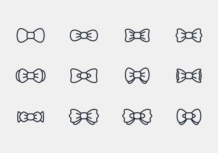 Bow Ties Icon Vectors