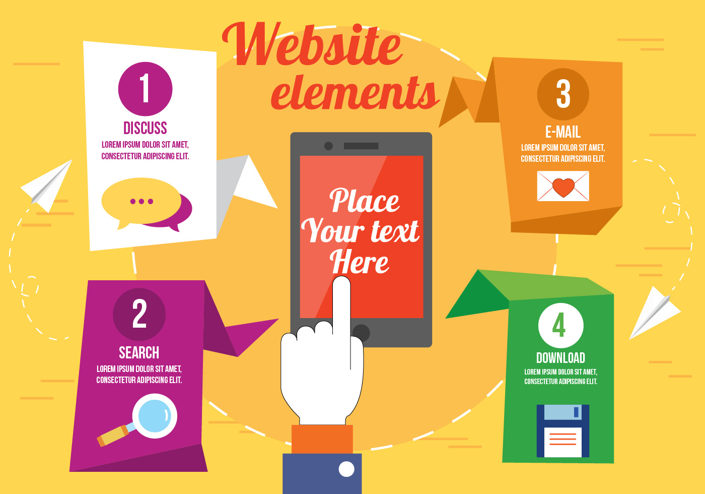 Download Vector Website Elements - Download Free Vectors, Clipart ...