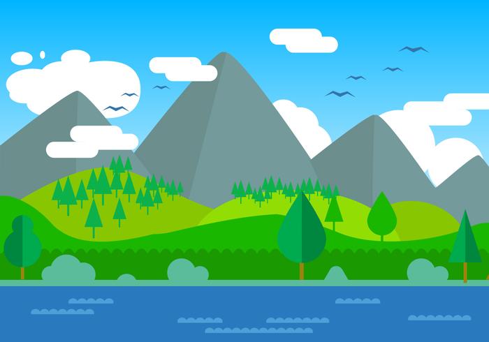Free Landscape Vector Illustration Free Landscape Vector Illustration