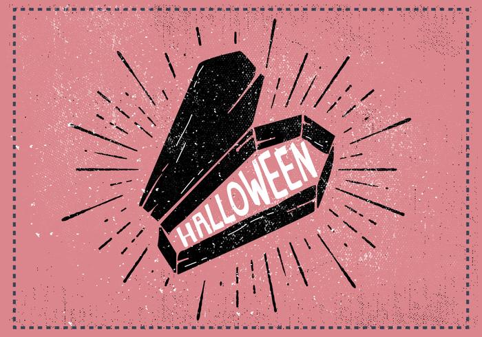 Halloween Coffin ilustración vectorial vector