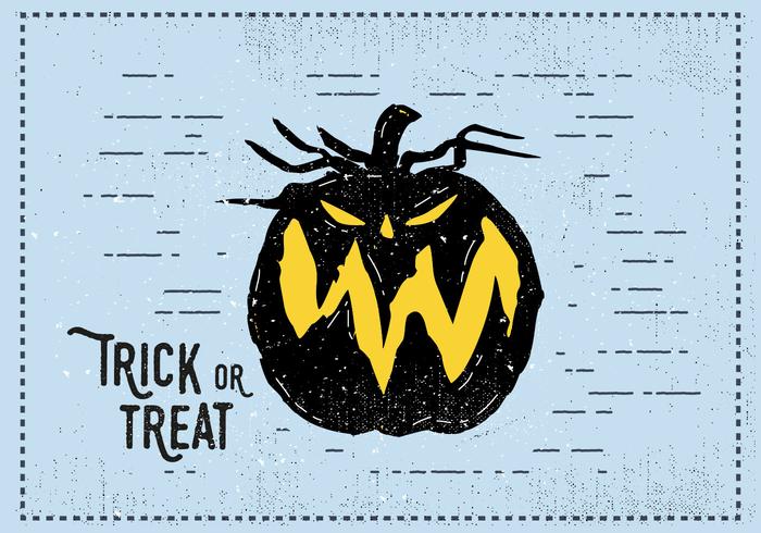 Trick or Treat Jack-o-lantern Illustration vector