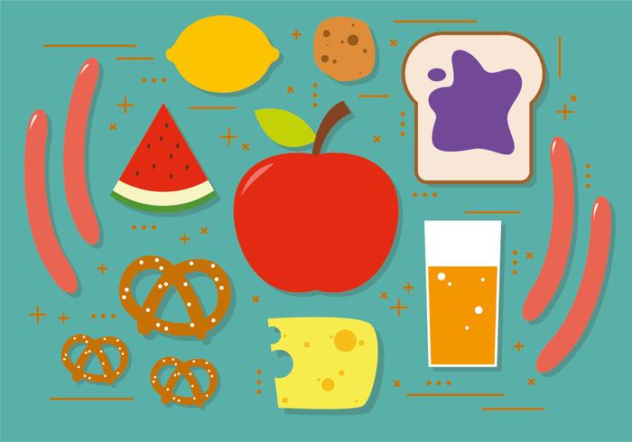 Snacks Vector Illustration