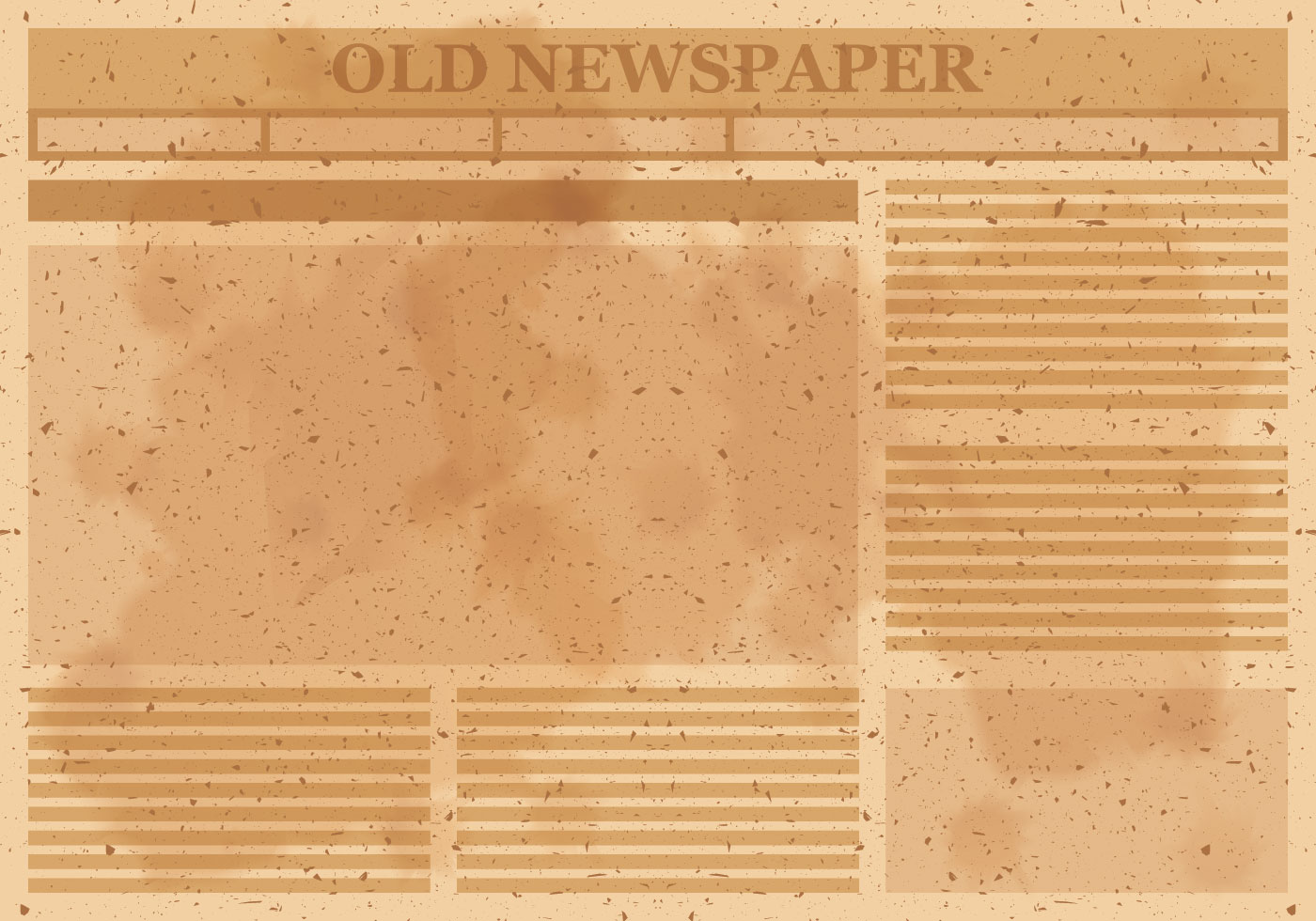 Layout Old Blank Newspaper Template