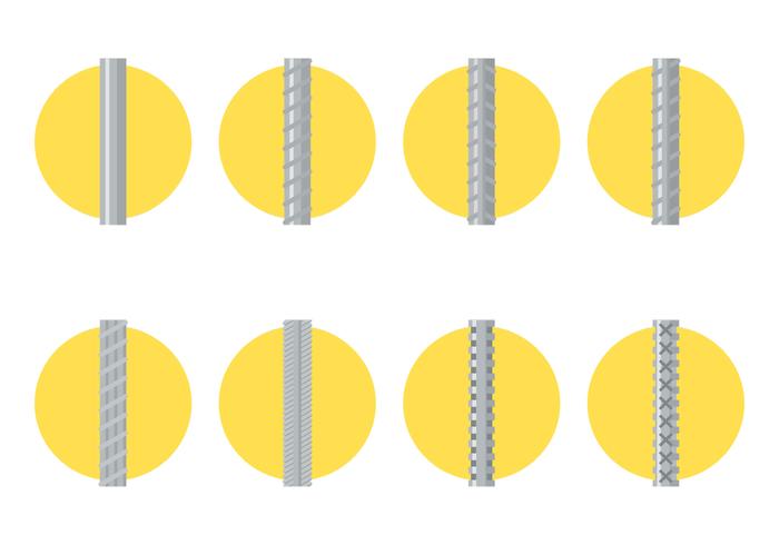 Rebar Flat Icon vector