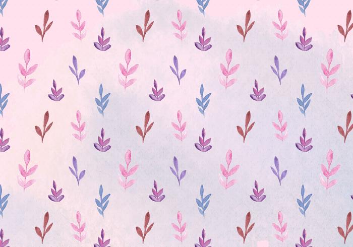 Free Vector Watercolor Leaves Pattern
