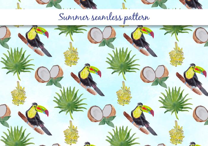 Tropical Vector Summer Seamless Pattern Tropical Vector Summer Seamless Pattern