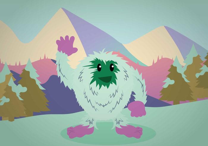 Ilustración Yeti Gratis vector