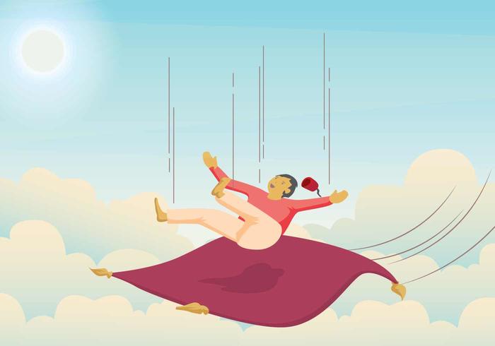 Free Magic Carpet Illustration vector