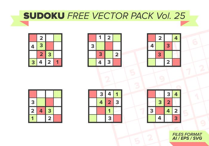 Sudoku Free Vector Pack Vol. 25 Sudoku Free Vector Pack Vol. 25