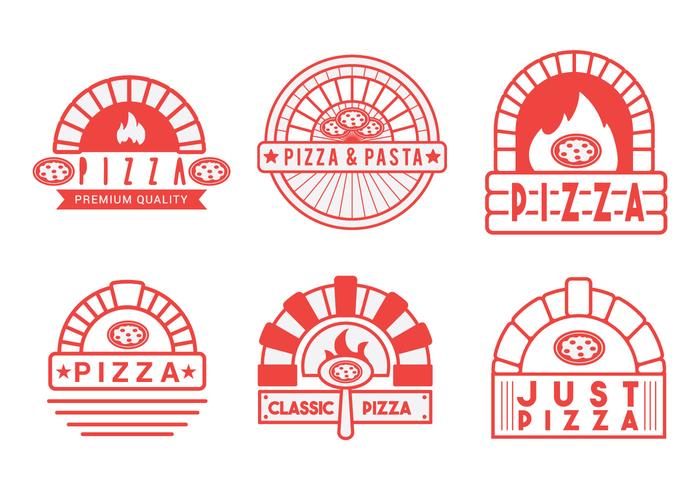 Vector de horno de pizza