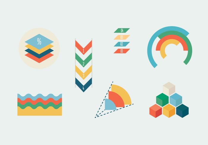 Infographic Chart Icons vector